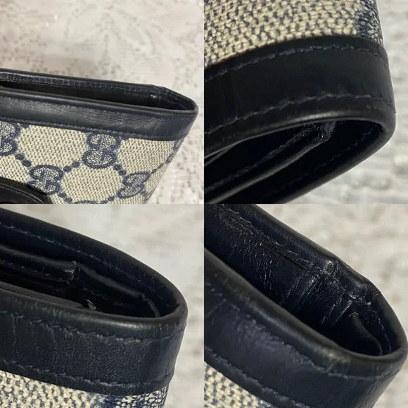 ✅SOLD✅AUTHENTIC VINTAGE GUCCI MINI COMPACT WALLET LEATHER - Picture 9 of 16